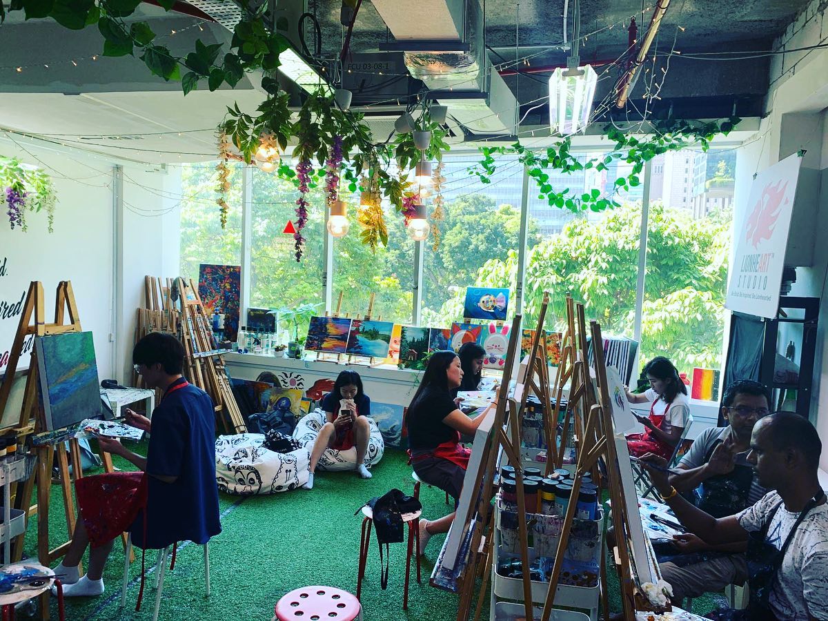 Artify Studio, art jamming in Singapore